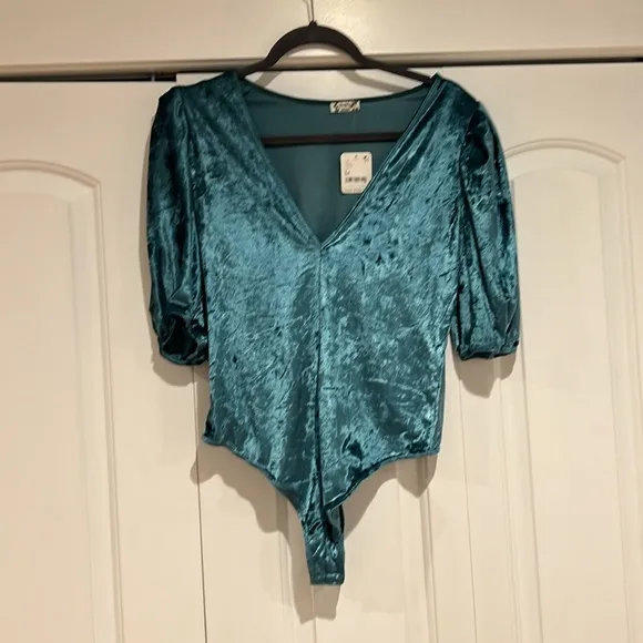 FREE PEOPLE medium‎ NWT Don't You Wish Bodysuit - Image 3