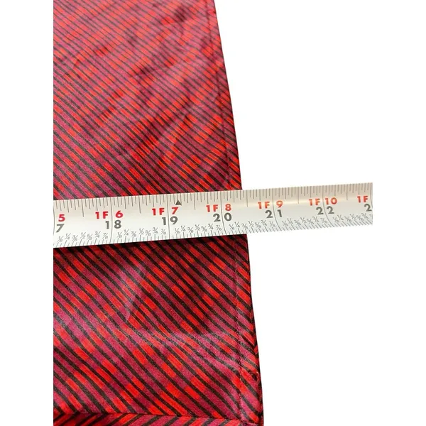 Victoria's Secret VTG Red Black Satin Feel Sleeveless Elastic Waist Pant Set S 90s - Image 9