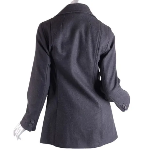 J.Crew Gray Peacoat(Size Small) - Image 2