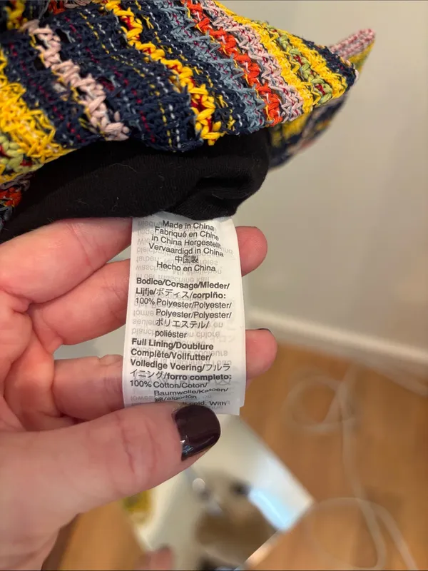 Madewell Tank Tie Strap Multicolor Stripes Size XS - Image 6