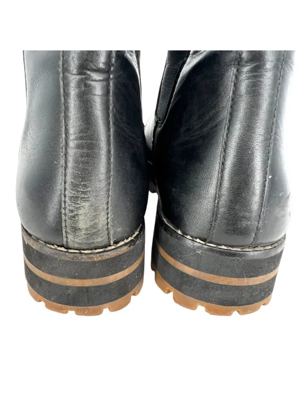 Madewell Ivy Chelsea Boots Lug Sole Black Leather Size 7.5 Utilitarian Grunge - Image 10