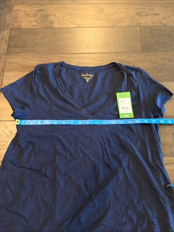 New With Tags Lilly Pulitzer Navy Etta Top Sz M - Image 5