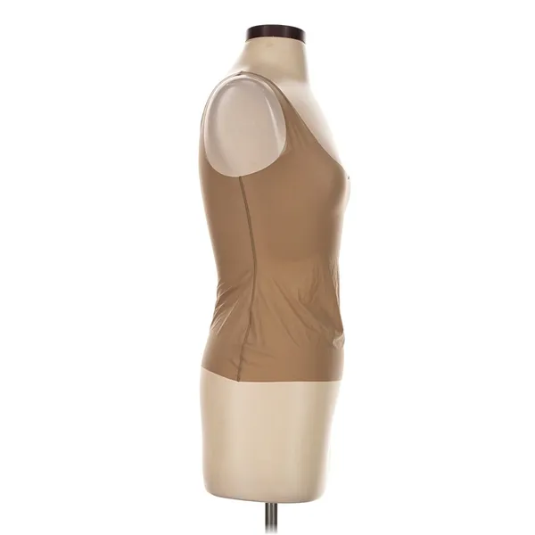SKIMS Double Layer Sheer Tank Top Truffle Brown Size S NWT Stretch Bodycon - Image 2