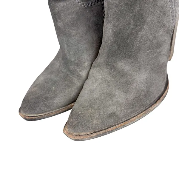 Dolce Vita Kylar Gray Suede Tall Knee‎ High Heeled Point Toe Boots Size 7.5 - Image 8