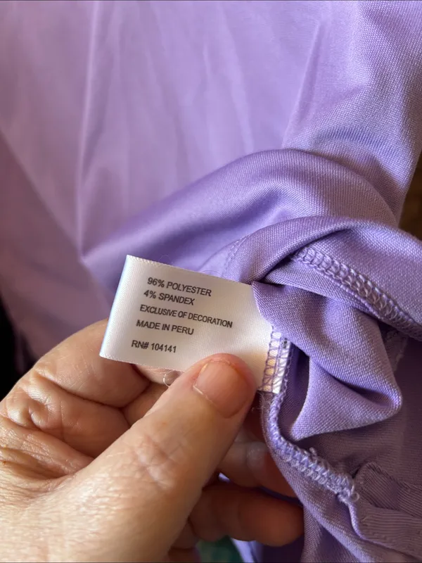 Lady Hagen Lavender Polo With Trim Small - Image 4