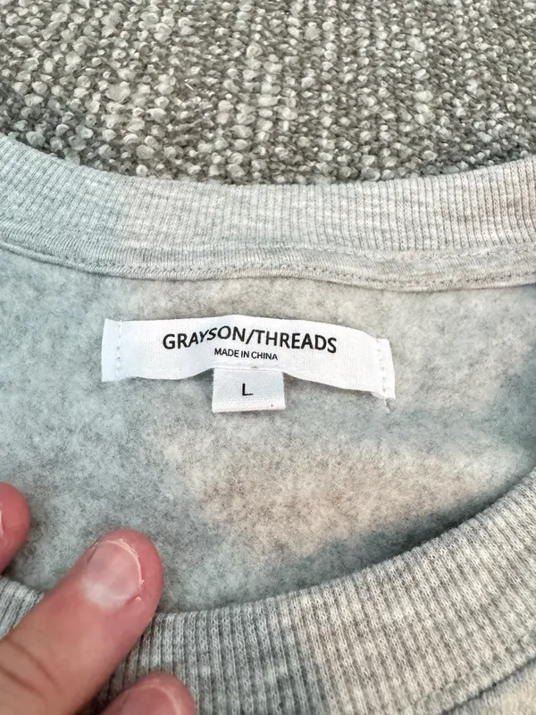 Heart Patchwork Crewneck BP Nordstrom Sweatshirt - Image 3