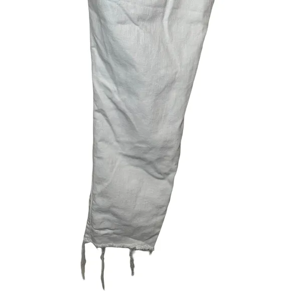 Madewell Women's Jeans‎ Ripped Skinny Cropped 9” High-Rise Denim White Size 36 - Image 6