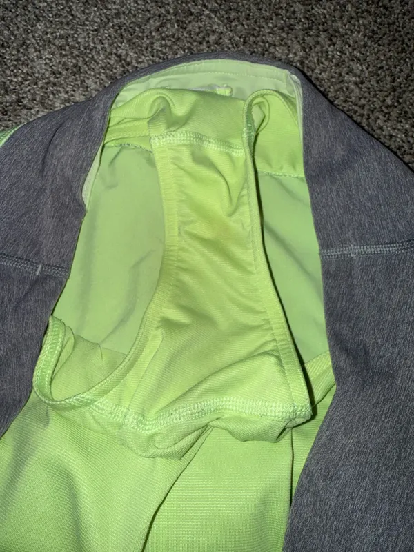 Lululemon Speed Up Mid-Rise Running Shorts Neon Lime Green and Heathered Grey - Image 5