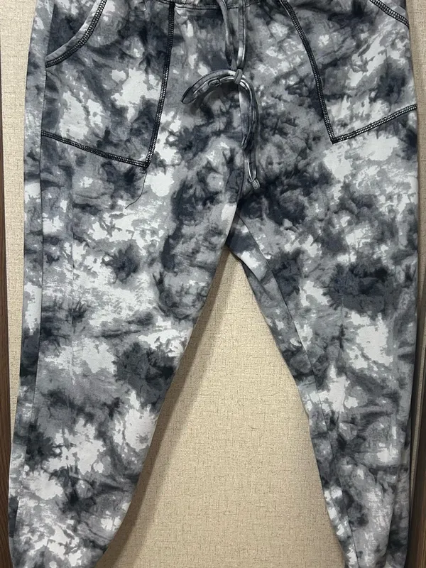 Men's Gray Tie-Dye Jogger - Stylish Casual Wear - Image 2