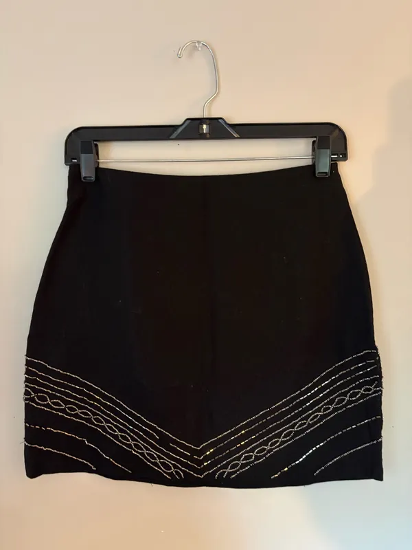 ZARA Beaded Skirt Mini - Image 2