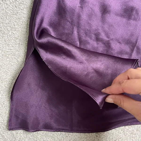 Victoria's Secret Lingerie Nightgown Dress Purple Silky 100% Polyester Size XS - Image 9