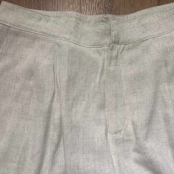 Peppermayo Women's Linen Blend Pleated Shorts Size 10‎ - Image 6