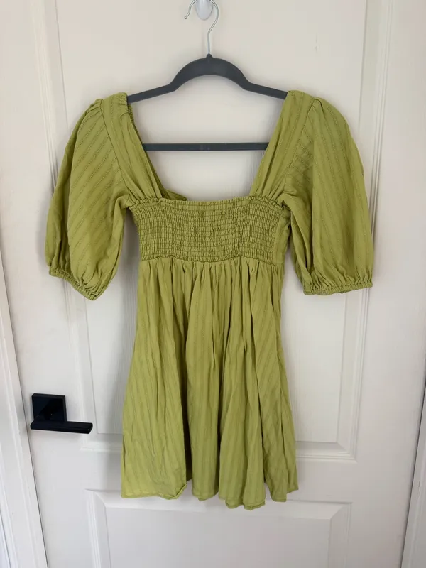 Show Me Your Mumu Smitten Babydoll Dress in Pear Green - Image 2