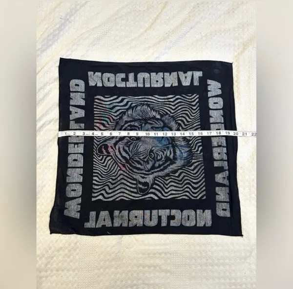 Nocturnal Wonderland Tiger Rave Festival Bandana Neon EDM Streetwear - Image 3