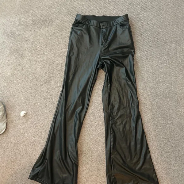Leather Pants Black Size M - Image 3