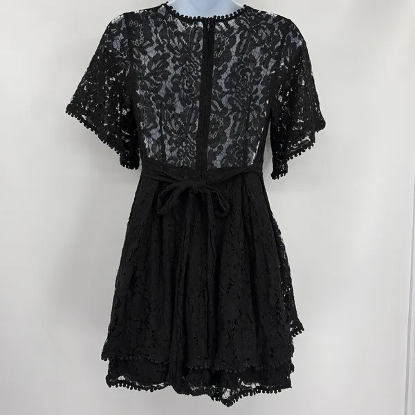 Showpo Lace Mini Dress 6 Whimsigoth Romantic Babydoll Deep V Fairy Grunge Y2K - Image 6