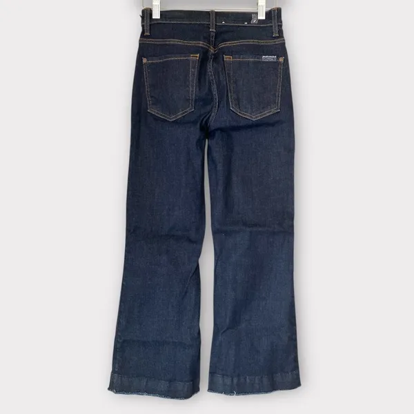 7 For All Mankind Cropped Ali Flare dark wsah euc 24 - Image 2