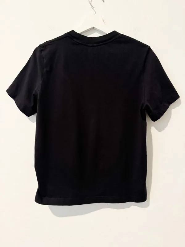 & Other Stories Relaxed Crewneck T-Shirt Small Black Capsule Basic Minimalist - Image 9