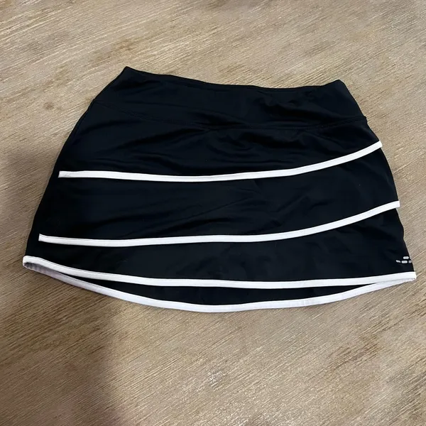 BCG Black White Athletic Skort Built-In Shorts Size Small Tennis Golf Workout - Image 4