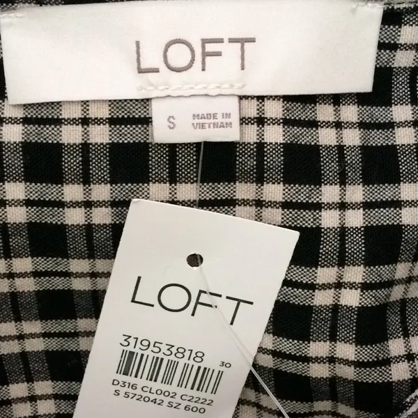 Loft Plaid Tiered Shirtdress - Image 4