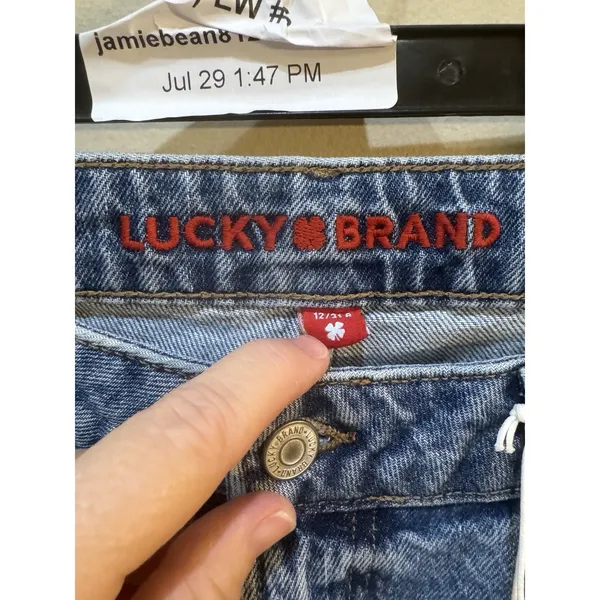 Lucky Brand Baggy Wide Leg Jeans Medium Wash Size 12 / 31 - Image 5