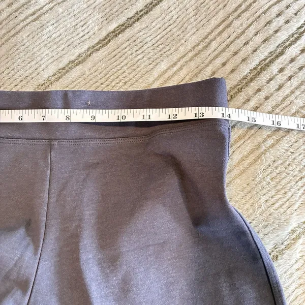 American Giant Pants Womens Size 4 Gray Ponte Kick Flare Stretch Pull On Casual - Image 7