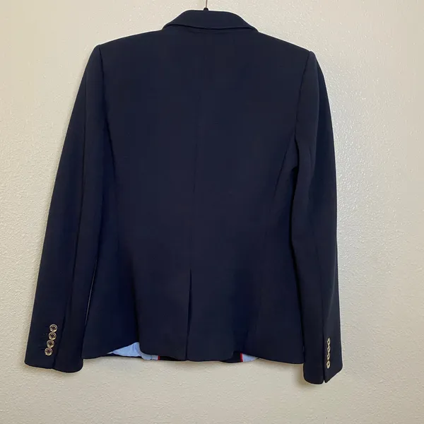 Tommy Hilfiger Navy Blazer Size 4 Old Money Preppy Academic Prep School Retro - Image 2