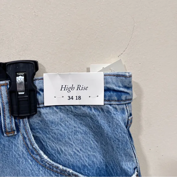 NWT Abercrombie & Fitch blue Denim Skirt midi size 34 US 18 plus size - Image 4