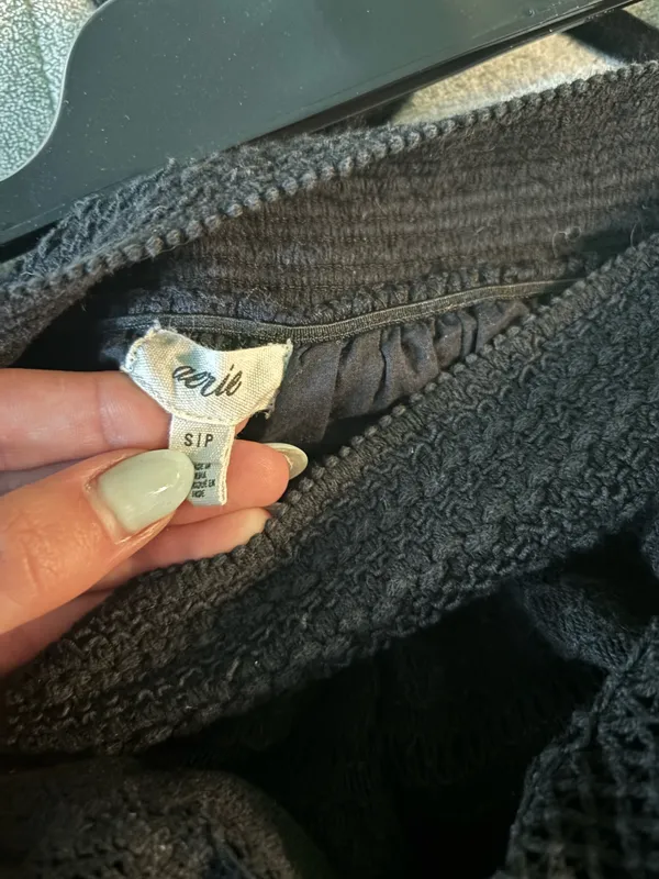Black Aerie Mini Skirt Ruffle Rock 'N' Small - Image 3