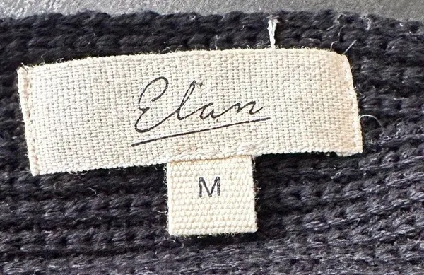 ELAN Two Tone Low Back Crossover V Neck Sweater Size Medium - Image 9
