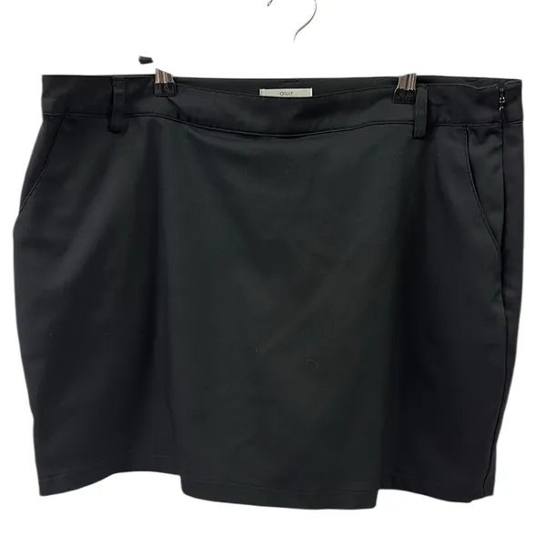 Aur Golf Black Skirt Shorts 4 Pocket Skort Zip Side Above the Knee Womens 10 - Image 8