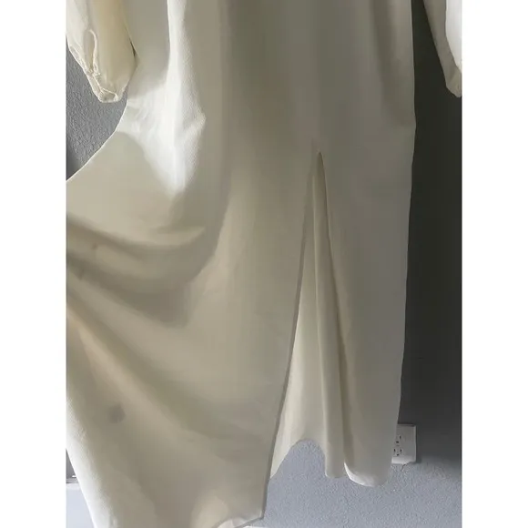 HILL HOUSE The Simone Maxi Dress in Coconut Milk (Offwhite) - Image 8