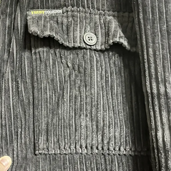 TRUST Sports Collection Corduroy Jacket‎ Full Zip XL Fleece Lined Warm Oversized - Image 4