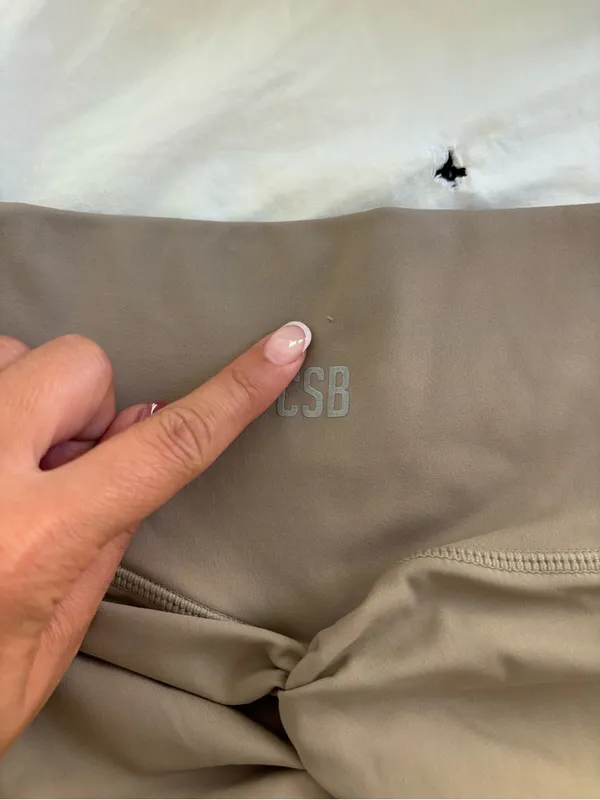 CSB X Isabelle mathers shorts Tan - Image 3