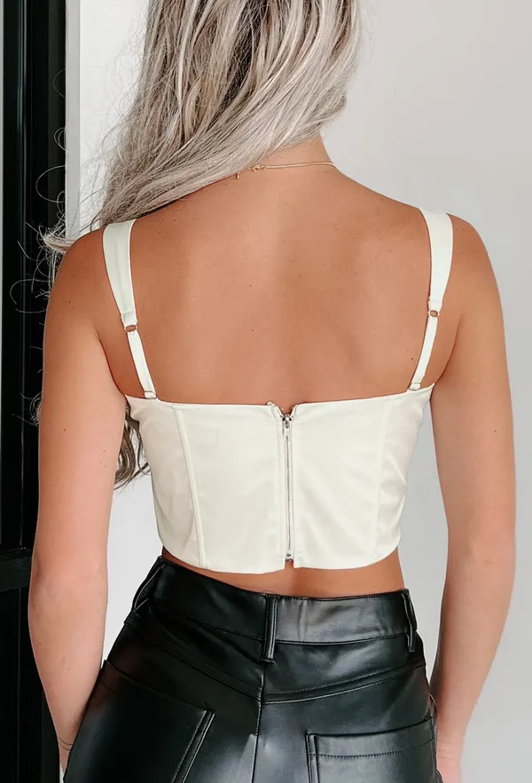 Nana Macs White Bustier Top - Image 3
