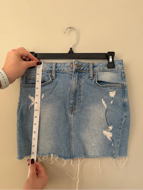Forever 21 Jean High Waisted Skirt Size 25 - Image 5