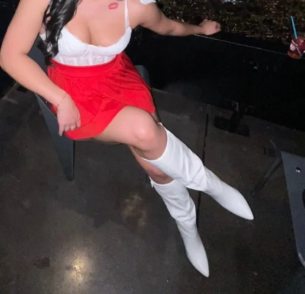 White Heel Knee High Boots Size 7.5 - Image 2