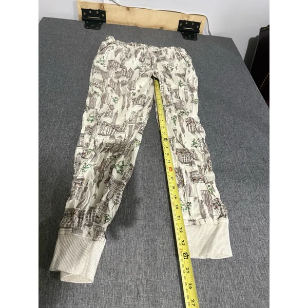 Aerie Women's Pajama Jogger Pants Sz M Knit City Graphic Holiday Christmas - Image 4