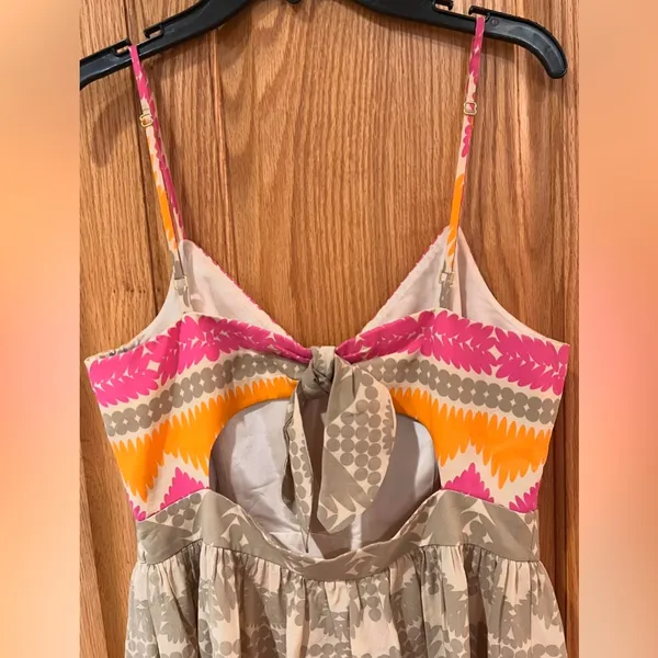 Trina Turk Gypsum Cut-Out Stretch Silk Lined Mini‎ Dress in Cactus Flower Size 6 - Image 12