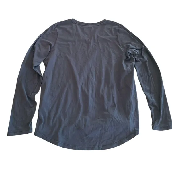 Carhartt Womens XL Gray Long Sleeve V Neck‎ TShirt Relaxed Fit Workwear Gorpcore - Image 3