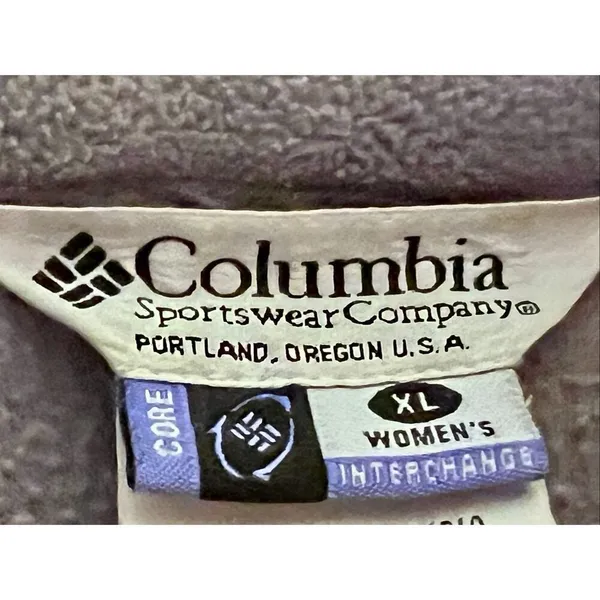 Columbia Woman's Zip Up Challenge Series Fleece Jacket Size X-Large XL Gray - Image 4