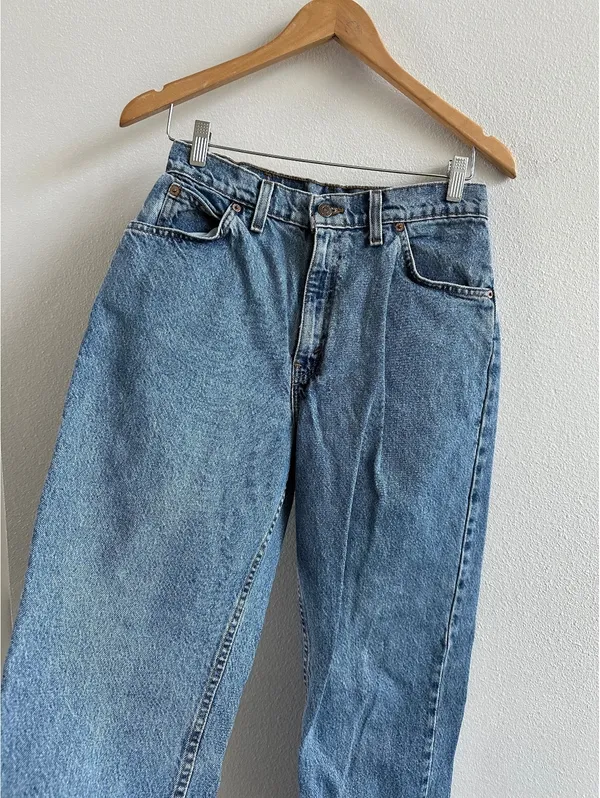 Levi's Vintage 951 Denim Jeans Size 10 MED Orange Tab2 - Image 3
