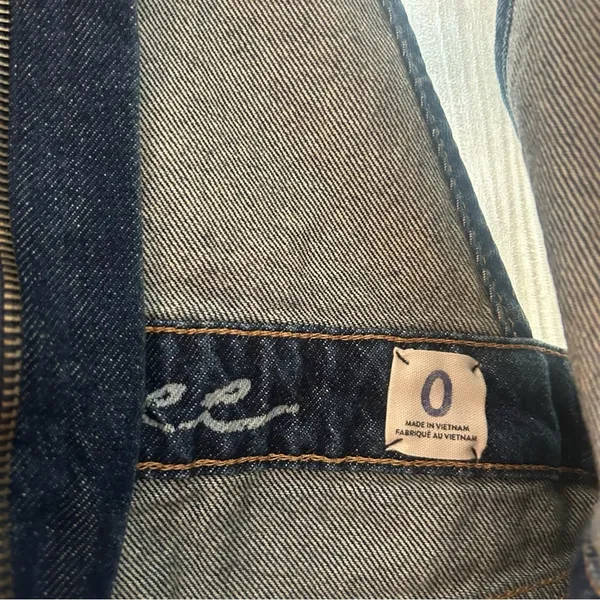Free‎ People Sunkissed Denim Short Overalls Zip Front Jean Shortalls NEW Size 0 - Image 5
