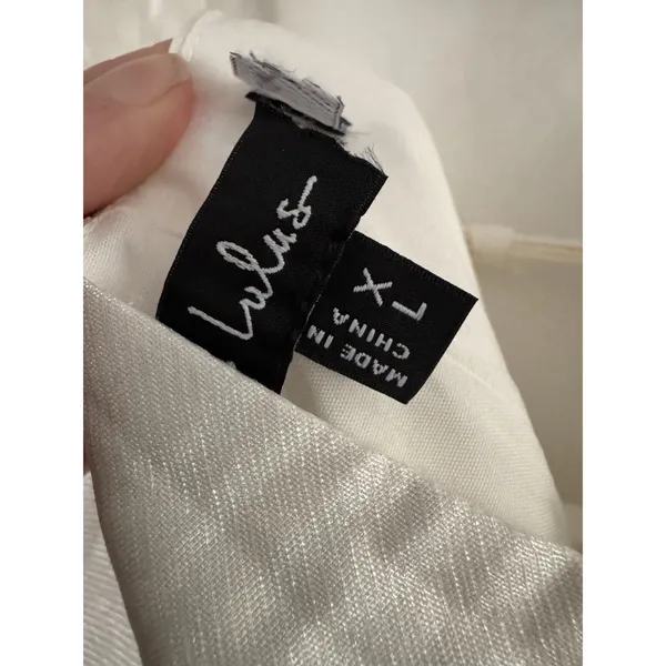 NWD Lulus Sophisticated Selection White Sleeveless Backless Mini Dress Size XL - Image 9