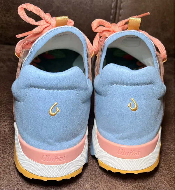 Olukai Wailuku Women's Running Shoes Size 9 Bright White/Sea Ice - Image 4