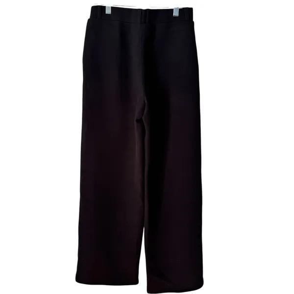 NWT OGL FuzzLuxe High Rise Straight Leg Pull On Pleated Pants Black Size XS - Image 3