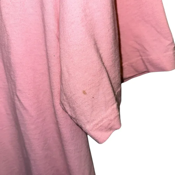 Vintage Tommy Hilfiger Pink Logo T-Shirt XXL‎ 100% Cotton Oversized Y2K Tee - Image 6