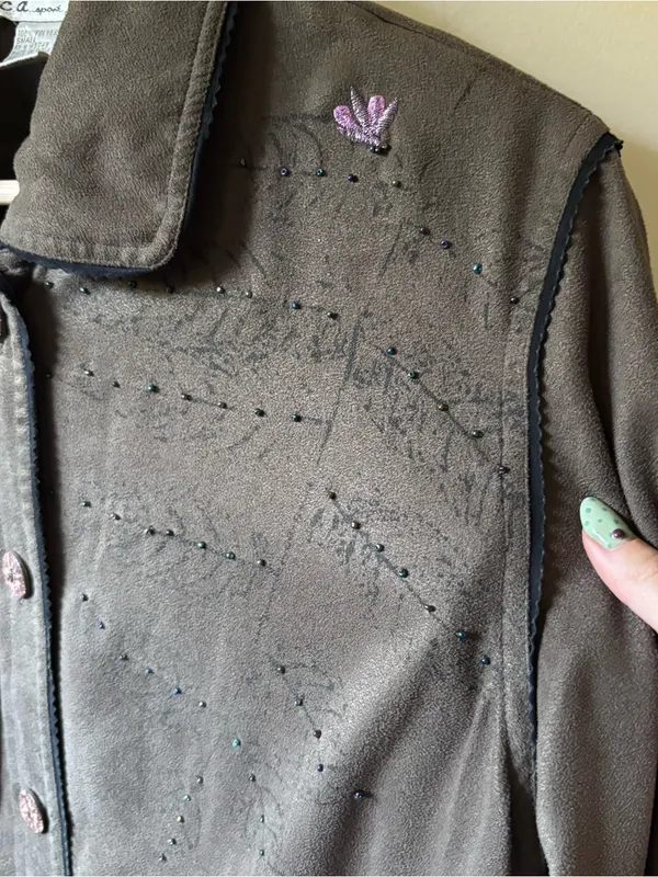 C.a. Sport Faux Suede Fringe Jacket - Image 2