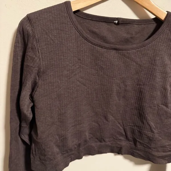 Lululemon Ebb to Street Long Sleeve Shirt French Press Brown- Size 12 - Image 6