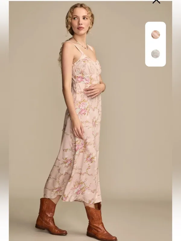Lucky Brand GORGEOUS Floral Maxi Slip Dress NEW XXL - Image 6